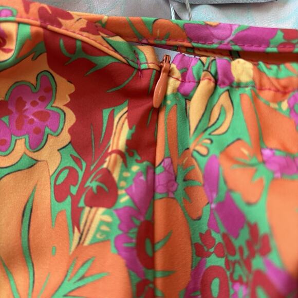 Rebdolls Womens Jumpsuit 1X Multicolor‎ Stretch Spaghetti Strap Pockets New - Picture 4 of 11